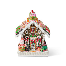 Large Gingerbread House with Train