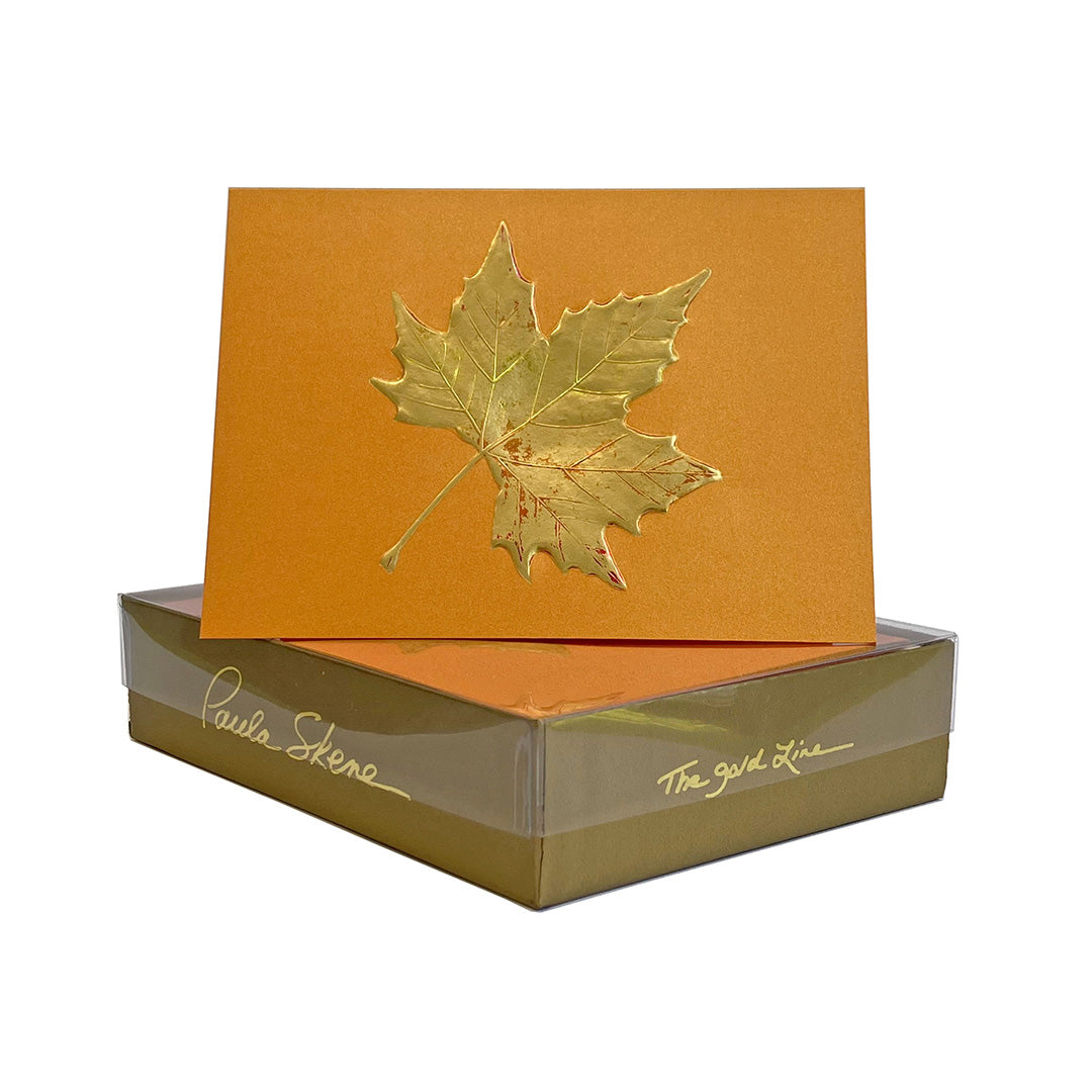 Paula Skene Maple Leaf Note Cards, Set of 6