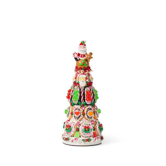 Candy Tree with Santa Topper