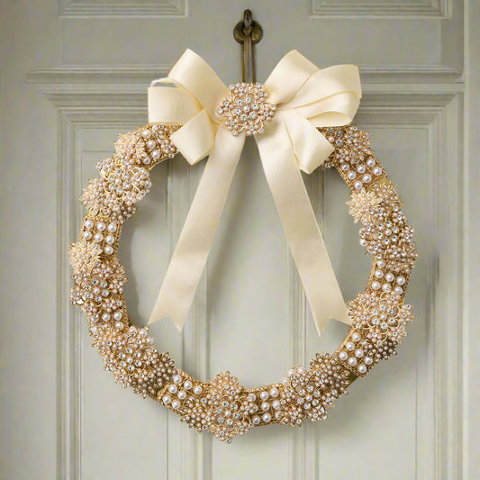 Vintage Brooch Wreath