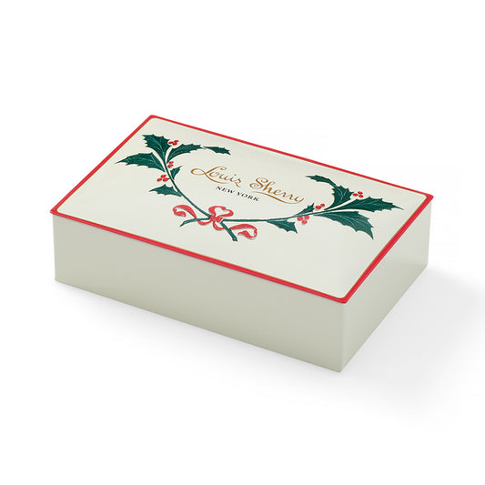 Louis Sherry 12-Piece Assorted Truffles, Holiday Holly