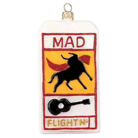 Madrid, Spain Luggage Tag Ornament