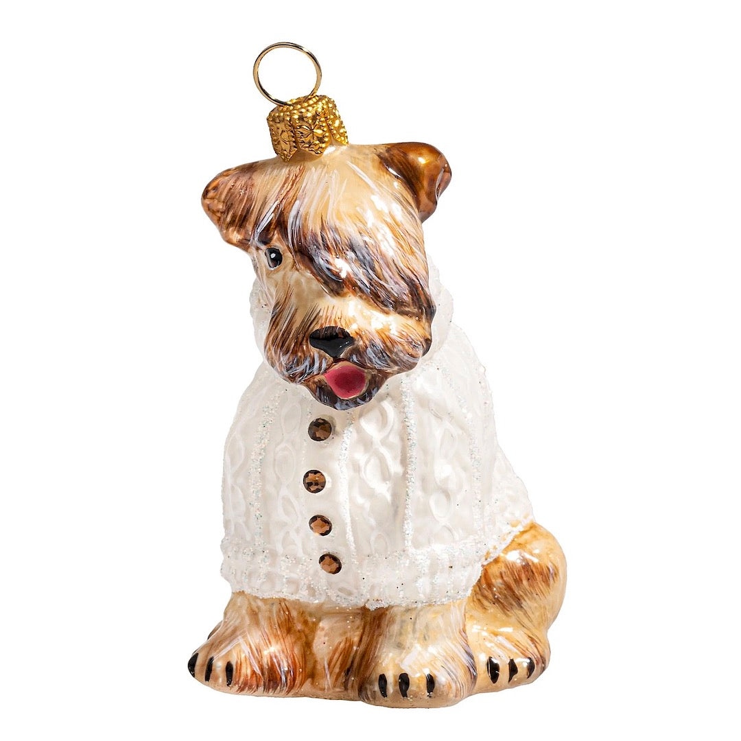 Soft-Coated Wheaten Terrier in Sweater Ornament