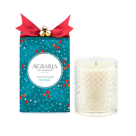 Agraria Crystal Candle, Blue Spruce