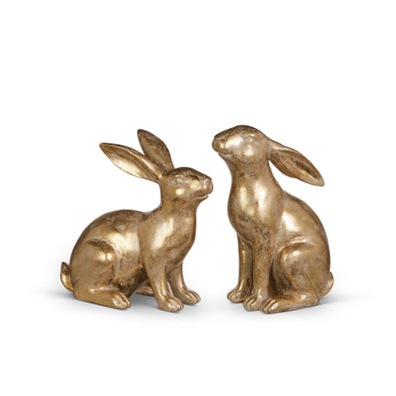 Gold Rabbits, Set of 2