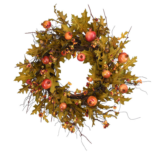 Hartford Oak Leaf & Pomegranate Wreath