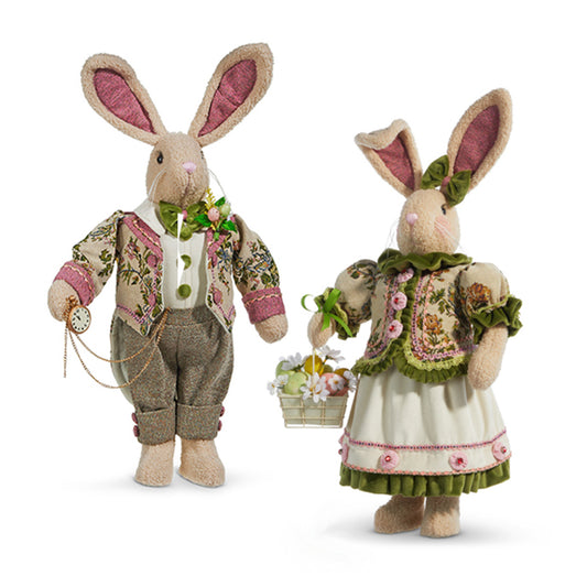 Mr. & Mrs. Bunny, Set of 2