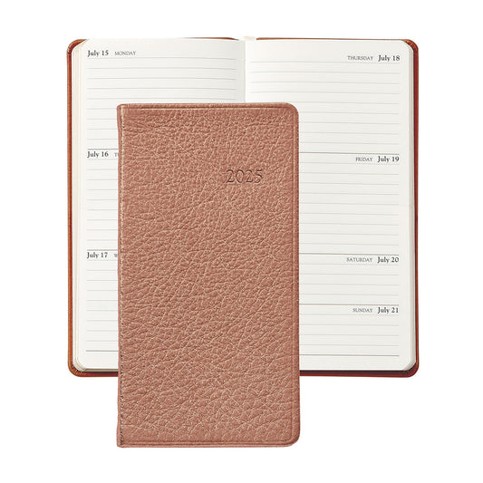 2025 Pocket Diary, Rose Gold