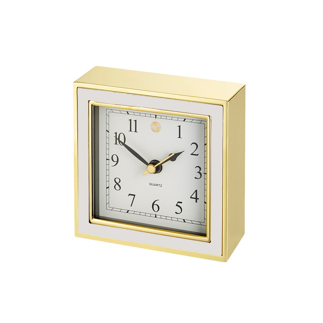 Ivory Enamel Clock