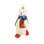 Skating Polar Bear Ornament