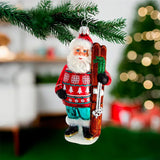 Après-Ski Santa Ornament
