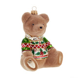 Teddy Bear in Xmas Sweater Ornament