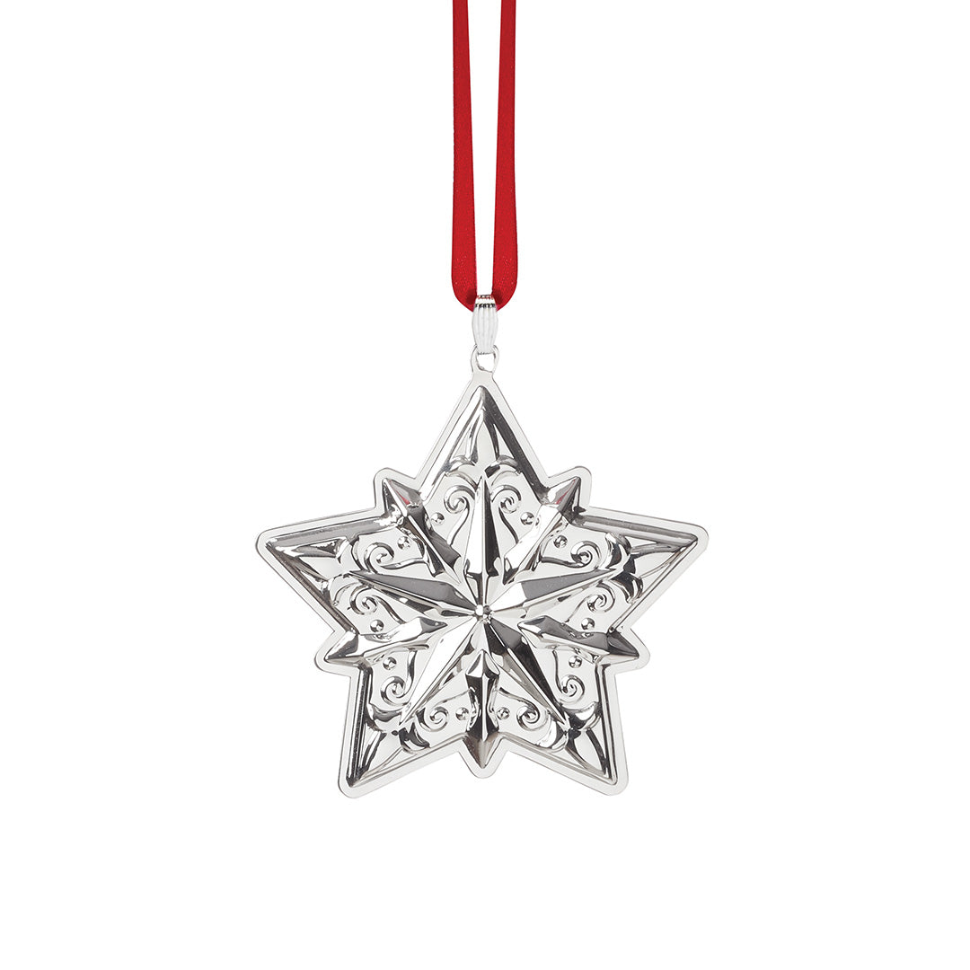 Reed & Barton 2025 Silver Annual Star Ornament