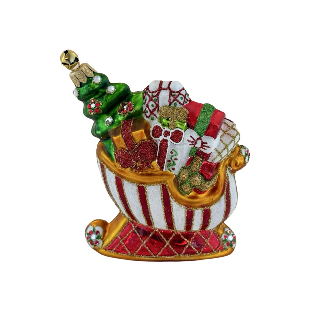 Jinglenog Winter Sleigh Ride Ornament