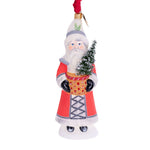 Vaillancourt Santa with Tabletop Tree Ornament