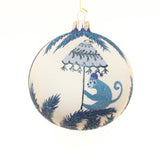Thomas Glenn Blue Monkey Ball Ornament