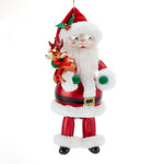 Soffieria De Carlini Santa with Baby Reindeer Ornament