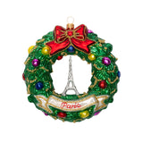 Eiffel Tower Wreath Ornament