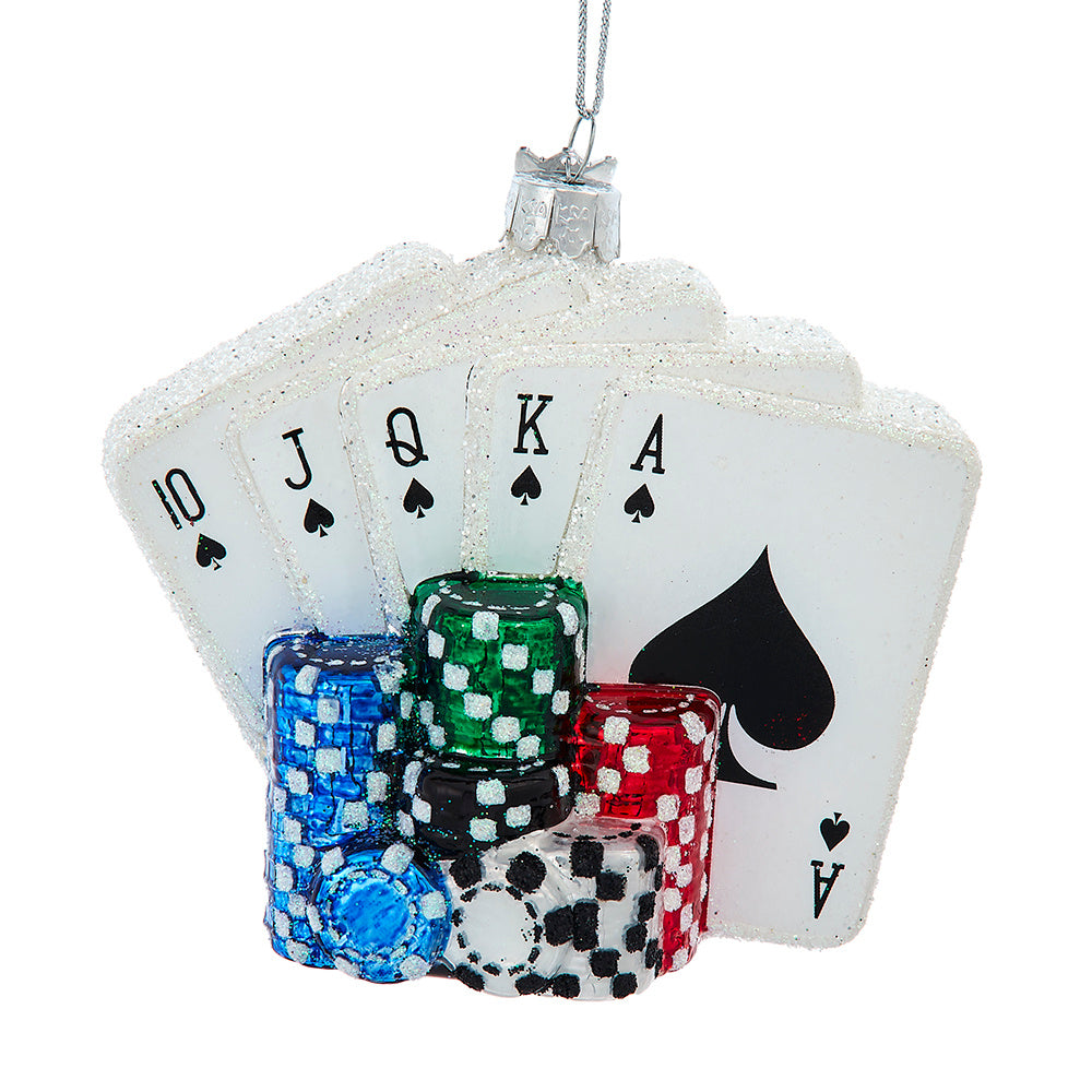 Poker Cards & Chips Ornament