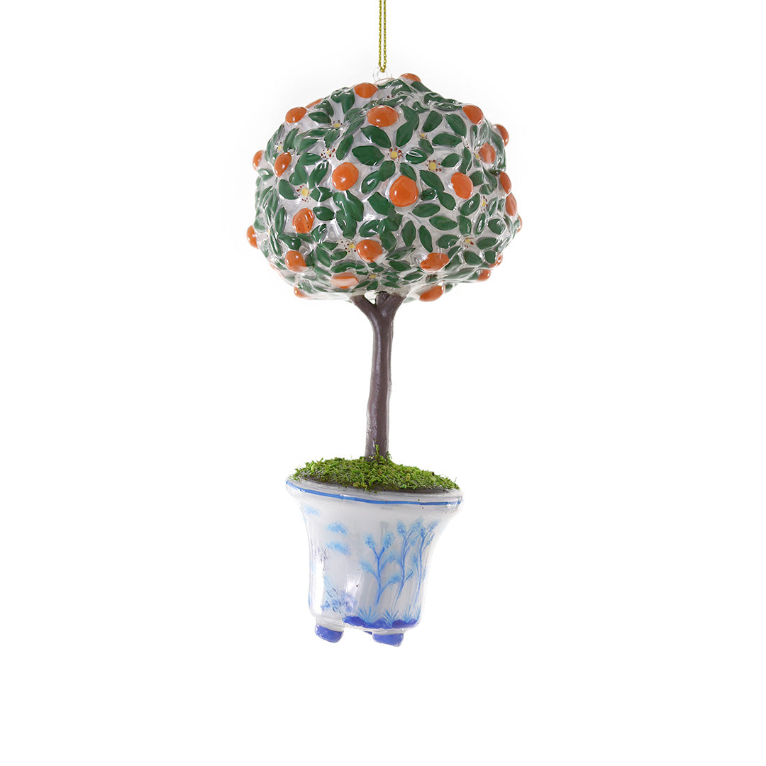 Cody Foster Orange Tree Topiary Ornament