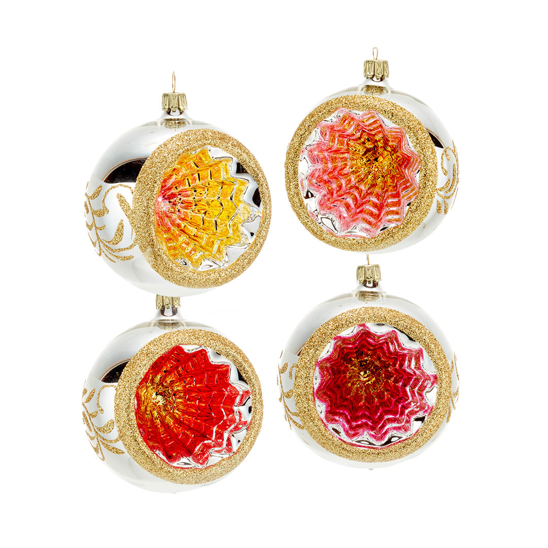 Sunset Reflector Ornaments, Set of 4