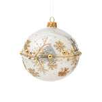 Gold Snowflakes Ball Ornament