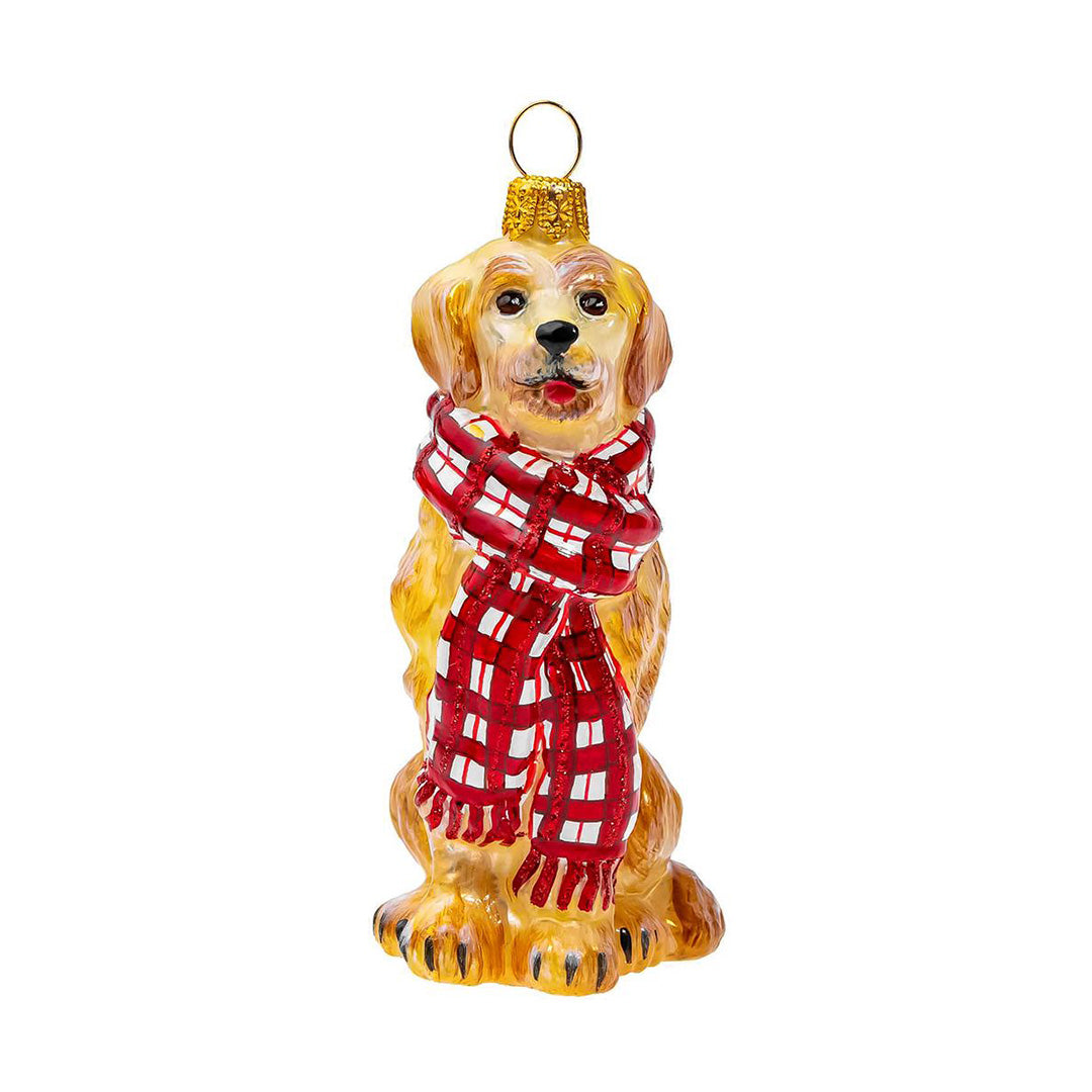 Winter Golden Retriever Ornament