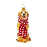 Winter Golden Retriever Ornament