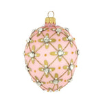 Jeweled Pink Egg Ornament