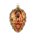 Bejeweled Red Egg Ornament