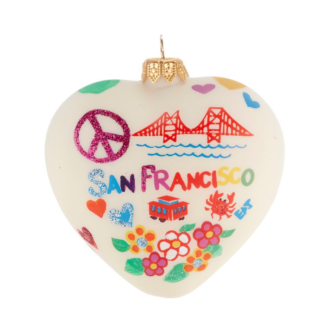 San Francisco Heart Ornament