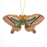 Pink & Green Butterfly Ornament