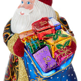 Santa with Tree Scene Ornament