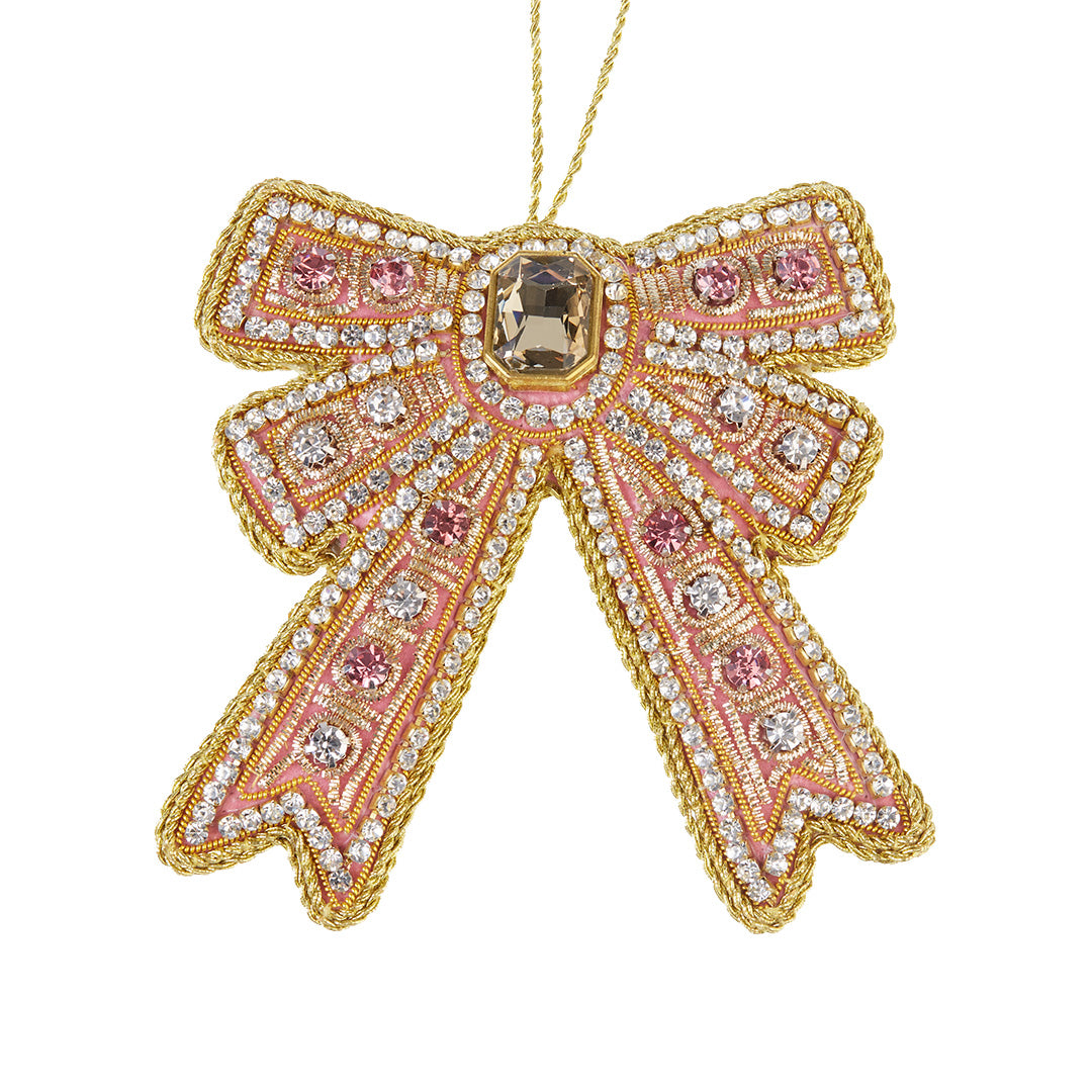 Pink Bow Ornament