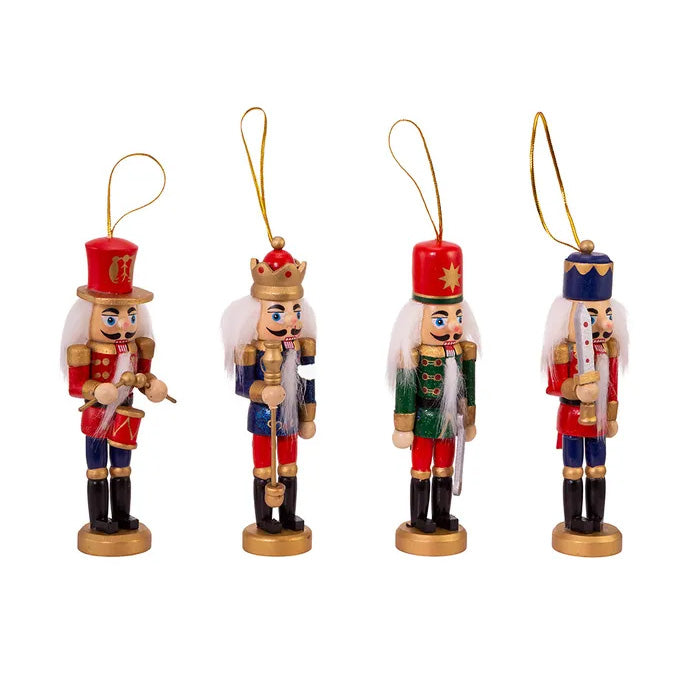 Nutcracker Ornaments, Set of 4