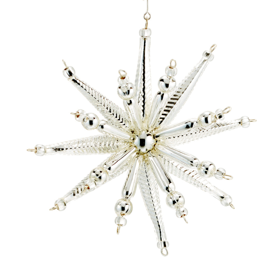 Silver Supernova Ornament