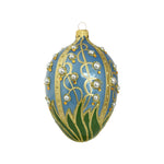 Lilies of the Valley Blue Egg Ornament