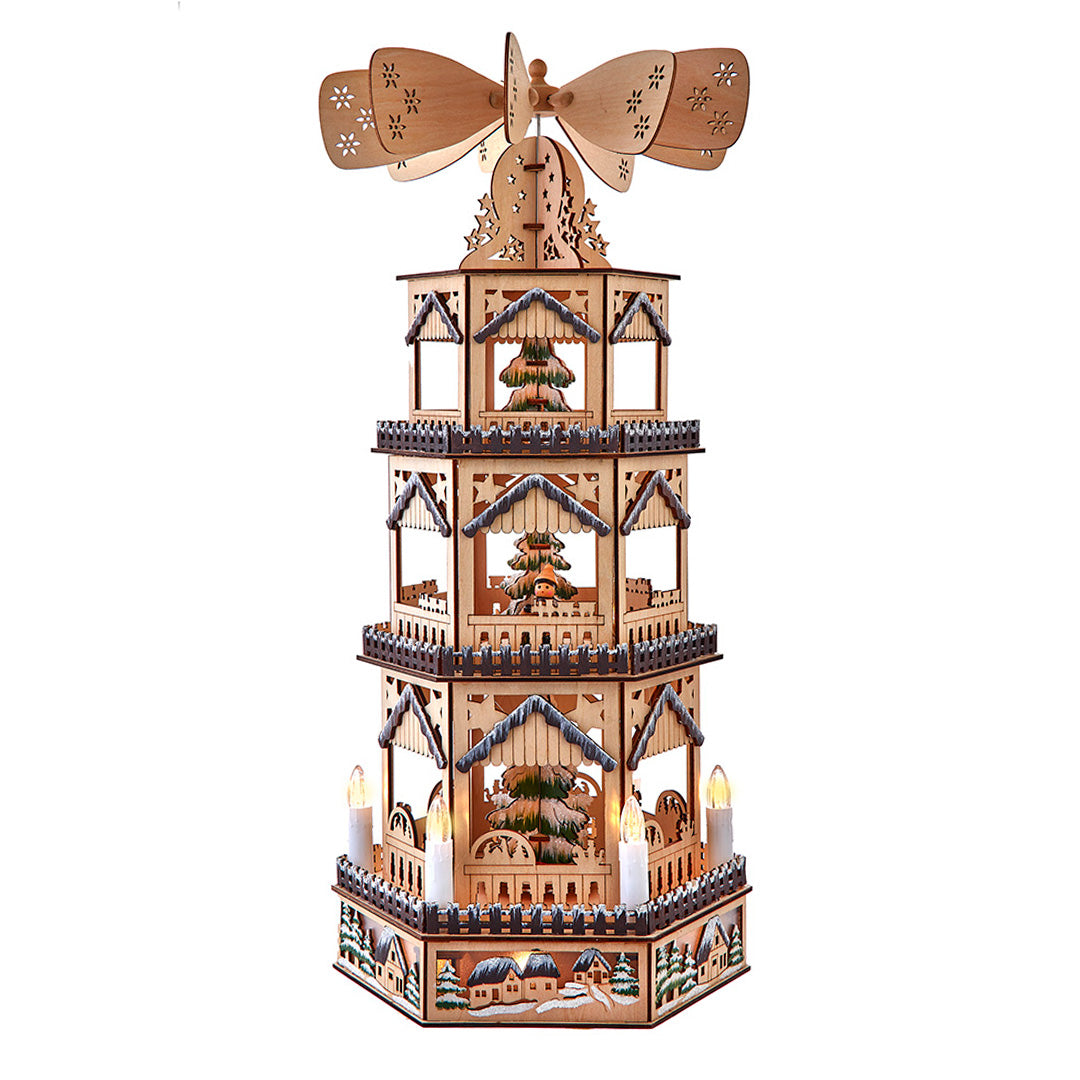 Animated Three-Tiered Holiday Tower