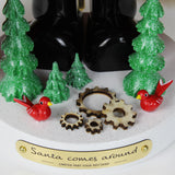 Santa with Cuckoo Clock Nutcracker, 18"