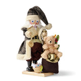 Santa with Steiff Bear Nutcracker