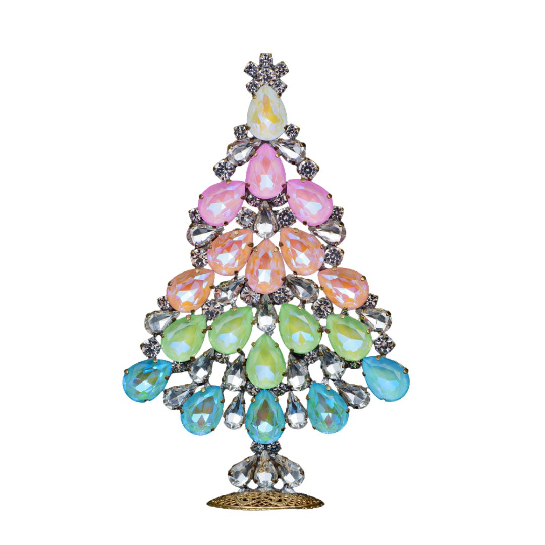 Pastel Crystal Holiday Tree
