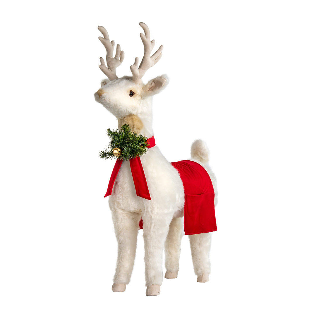 White Reindeer Footrest