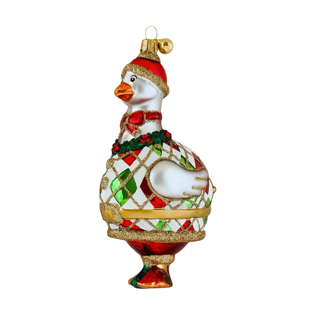 Jinglenog Anser Holiday Goose Ornament