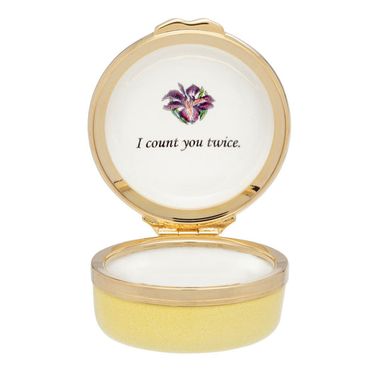 When I Count My Blessings Enamel Box