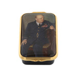 Halcyon Days Churchill Portrait Enamel Box