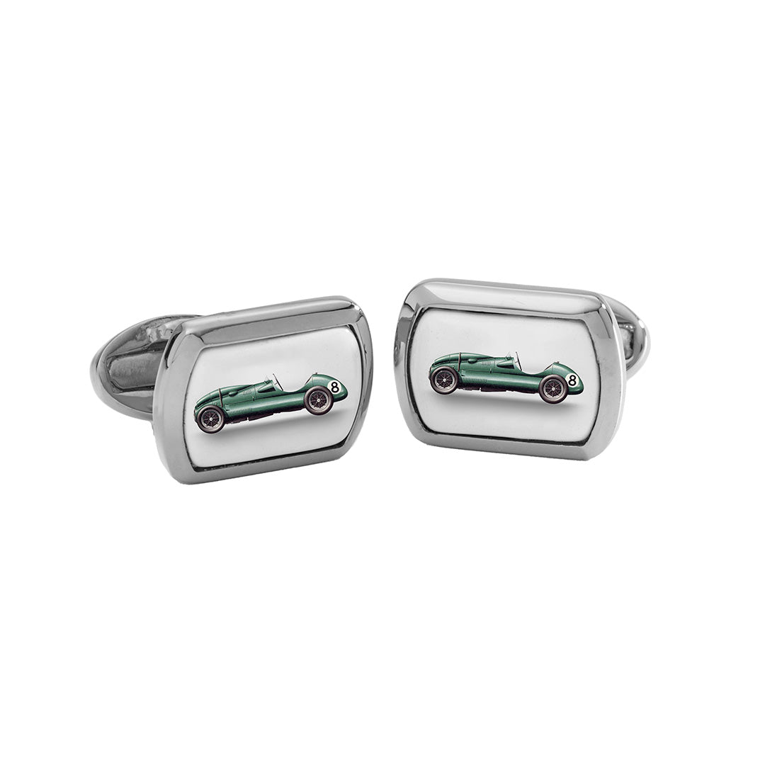 Halcyon Days Racing Car Cufflinks