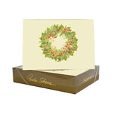 Paula Skene Magnolia Leaf Wreath Note Cards, Set of 8