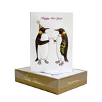 Paula Skene Happy New Year Penguins Note Cards, Set of 8