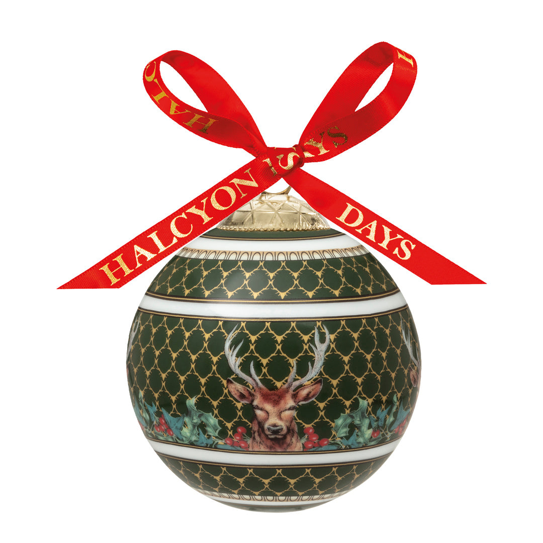 Halcyon Days Stag Bauble Ornament