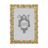 Olivia Riegel Pink & Green Crystal Frame, 4x6